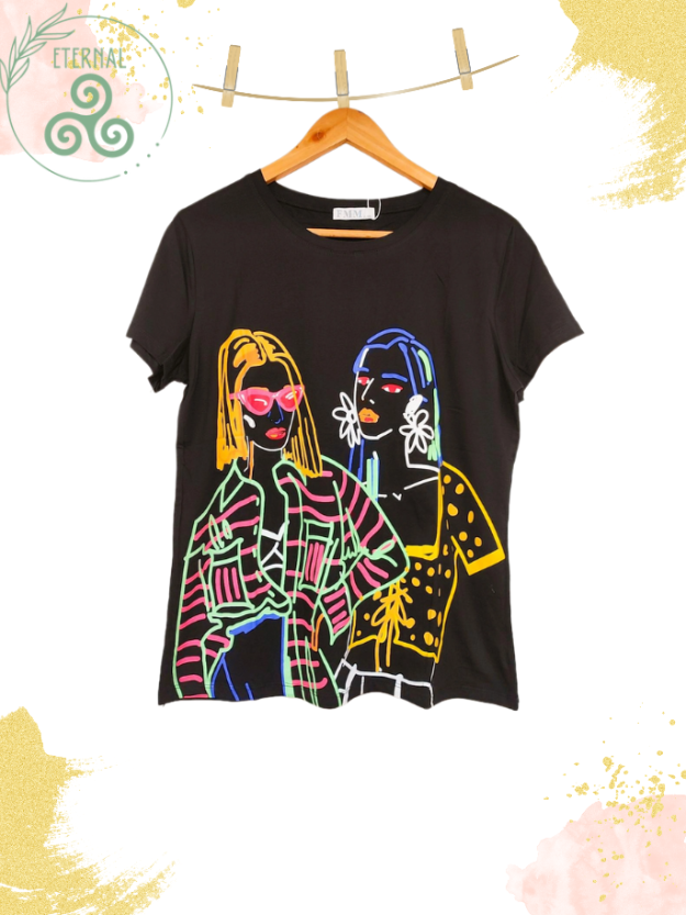 Camiseta Womens Negra